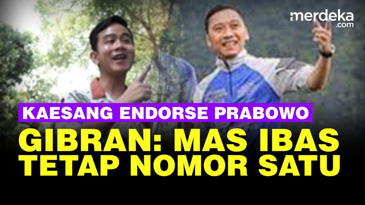 VIDEO: Kaesang Endorse Prabowo, Gibran "Idola Saya Tetap Mas Ibas"
