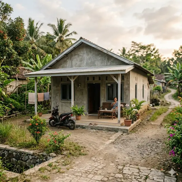 Model Rumah Minimalis dengan Budget Rp 150 Juta di Desa