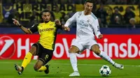 Bintang Real Madrid, Cristiano Ronaldo saat melawan Borussia Dortmund