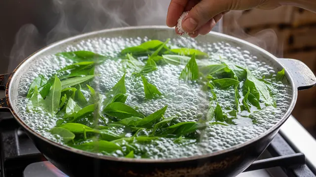 7 Trik Masak Daun Singkong Agar Tetap Hijau Saat Direbus, Tidak Hitam dan Tetap Lezat