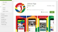 Jokowi Apps jadi trending di Google Play. (Doc: Google)