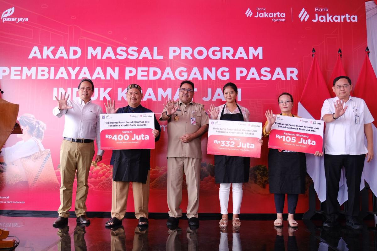 Bank Jakarta Guyur Pedagang Pasar Tradisional Modal Rp326 Miliar