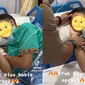 Viral Video Bocah Laki-Laki Berikan Jari Tengah pada Sang Ayah, Efek Obat Bius (Sumber: TikTok/ekanaads)