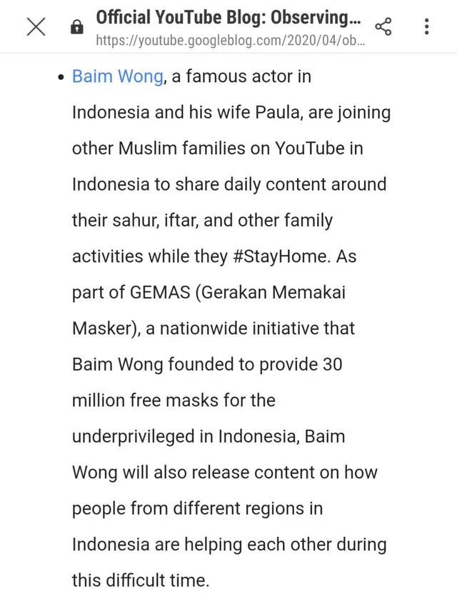 Unggahan Baim Wong. (Foto: Instagram @baimwong)