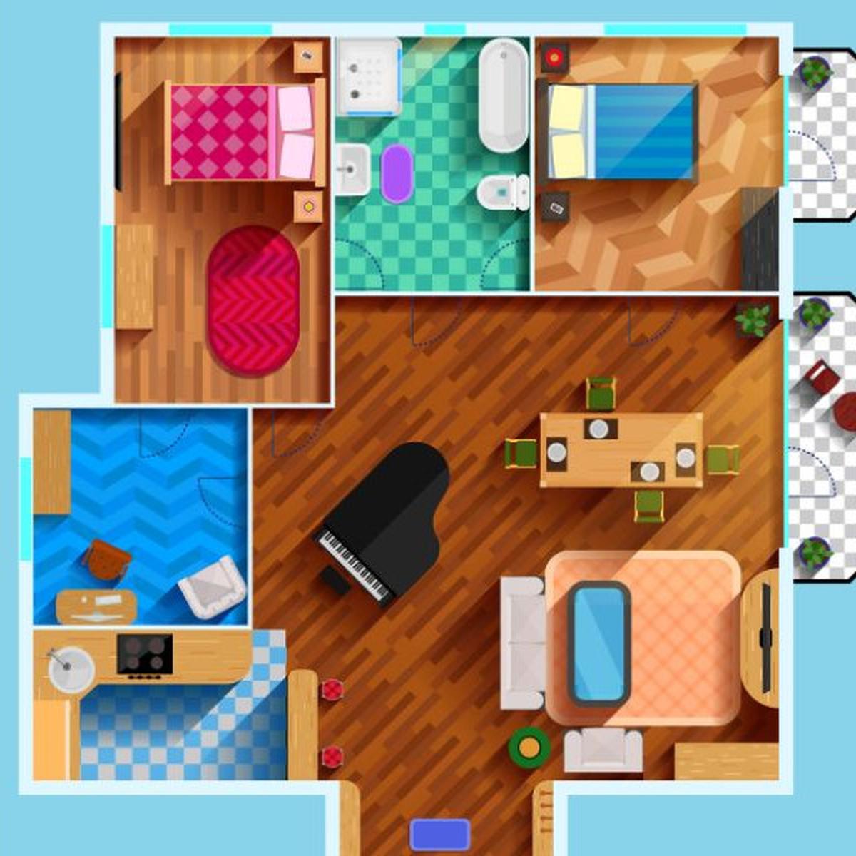 Ilustrasi Rumah dengan 3 Kamar