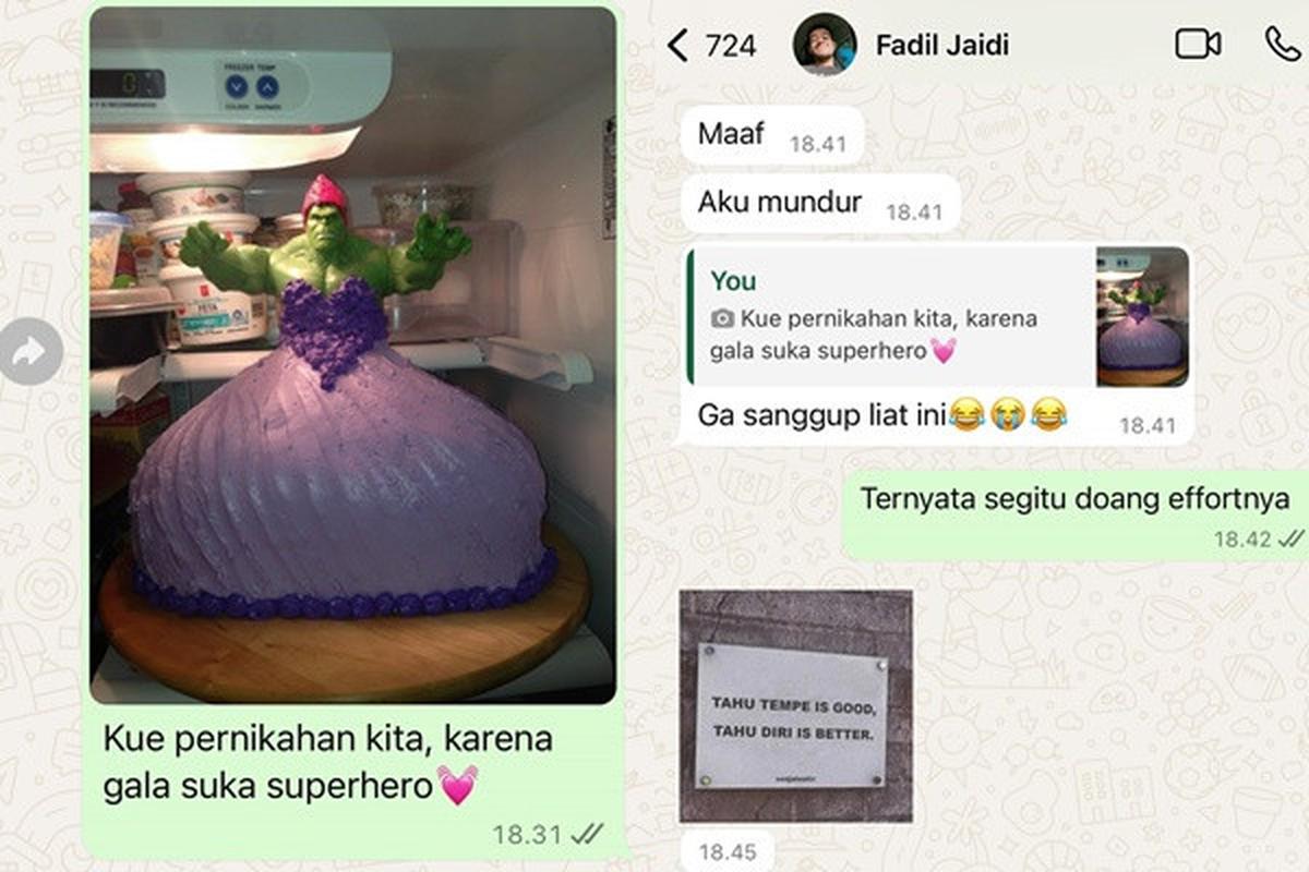 Fuji Perlihatkan Chat dengan Fadil Jaidi, Bahas Tentang Pernikahan hingga Mahar yang Kocak Banget