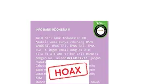 Kumpulan Hoaks Terkait ATM, Simak Daftarnya