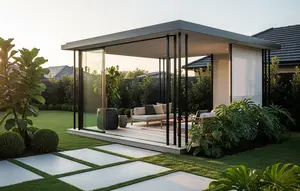 Gazebo Minimalis Modern untuk Taman Rumah (Gemini AI)
