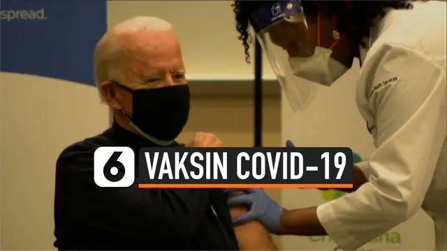 VIDEO: Detik-Detik Presiden AS Terpilih Joe Biden Disuntik Vaksin Corona Covid-19