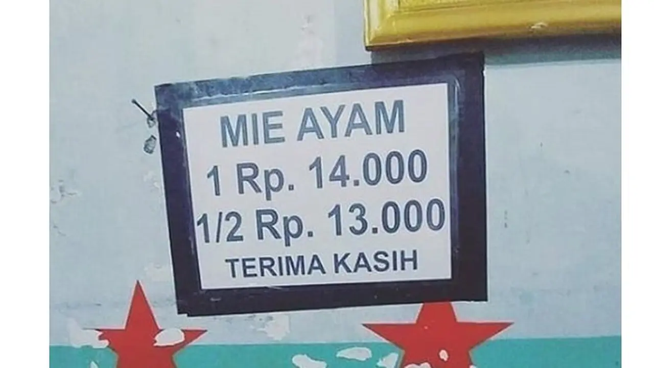 6 Harga Makanan di Toko Ini Bikin Mikir Keras