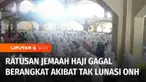 Seratusan calon jemaah haji asal Kota Bandung, Jawa Barat, gagal berangkat ke Tanah Suci. Mereka gagal menjalani ibadah haji karena tidak dapat melunasi ongkos naik haji.
