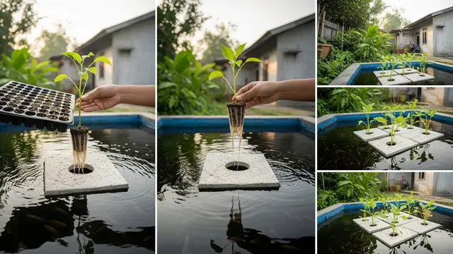 Cara Menanam Hidroponik di Atas Kolam Ikan
