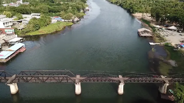 Jalur Death Railway Kanchanaburi, Thailand