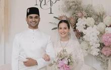Cantik dan Tinggi Semampai, 6 Potret Pernikahan Pevita Pearce Pakai Baju Kurung Warna Putih Pancarkan Pesona Gadis Melayu