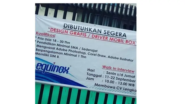 6 Syarat Lowongan Kerja Ini Unik Banget, Bikin Pelamar Senyum Tipis