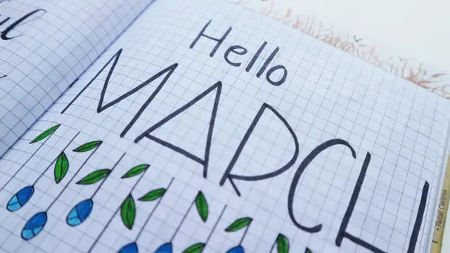 Ilustrasi bulan Maret
