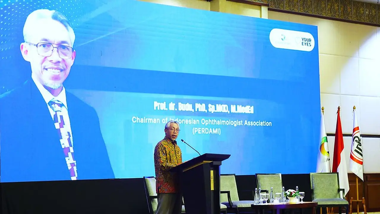 Ketua Pengurus Pusat Perhimpunan Dokter Spesialis Mata Indonesia (PERDAMI), Prof. Dr. dr. Budu, PhD, SpM(K), M.Med.Ed mengatakan katarak menjadi penyebab kebutaan tertinggi di dunia. (Dok: Kemenkes)
