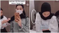 Video Penampakan di Toilet Ini Viral di TikTok, Bikin Merinding (sumber: TikTok/h4yabusatiktok)