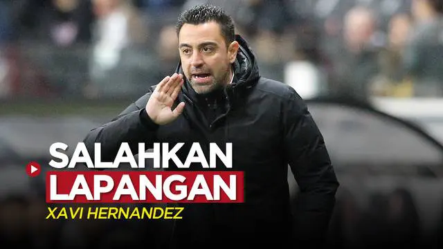 VIDEO Liga Europa: Barcelona Imbang Kontra Eintracht Frankfurt, Xavi Hernandez Salahkan Kondisi Lapangan