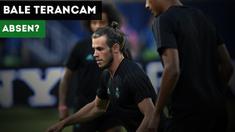 Gareth Bale mengerang kesakitan saat latihan jelang laga Real Madrid Vs Manchester United di Piala Super Eropa.