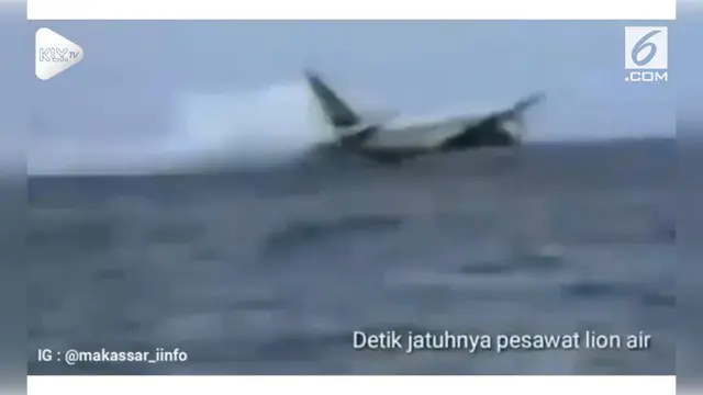 Beredar di media sosial, cuplikan video Hoax yang menggambarkan detik-detik jatuhnya pesawat Lion Air.