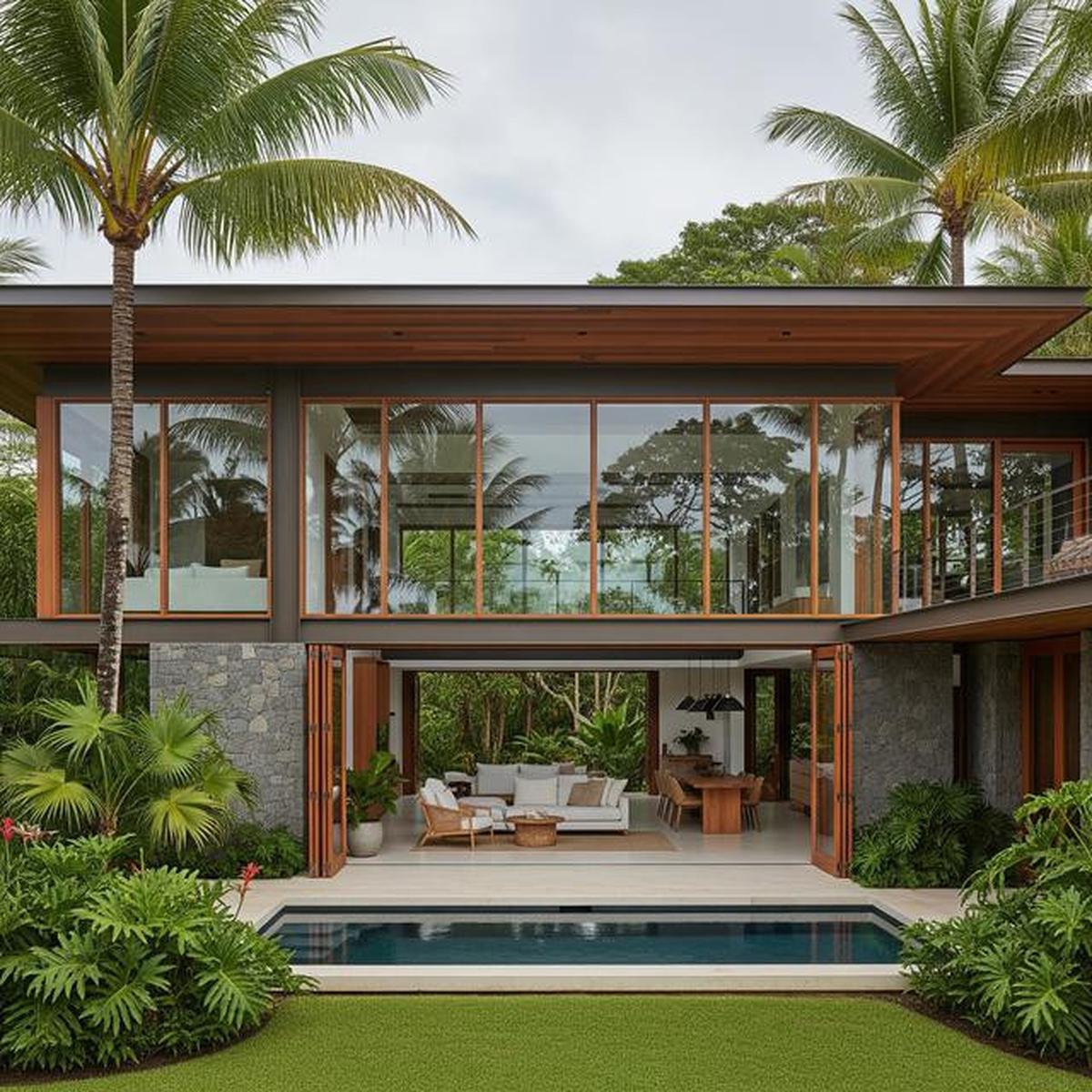 9 Desain Rumah Tropis Modern Anti Lembap, Bikin Hunian Tetap Sejuk Tanpa AC