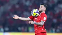 Calvin Verdonk mendapat pujian khusus dari pelatih Timnas Indonesia, John Herdman, berkat penampilan apiknya dalam dua laga FIFA Series 2026. (Bola.com/M. Iqbal Ichsan)