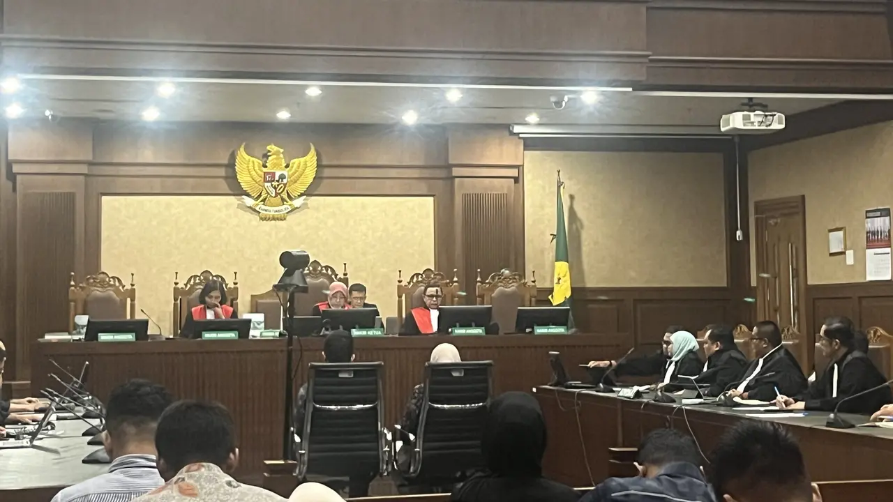 Sidang kasus korupsi pengurusan sertifikat K3 Kementerian Ketenagakerjan. (Liputan6.com/Muhammad Radityo Priyasmoro)