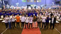 Ribuan Relawan Buruh Deklarasi Dukung Pramono Anung-Rano Karno di Pilkada Jakarta 2024