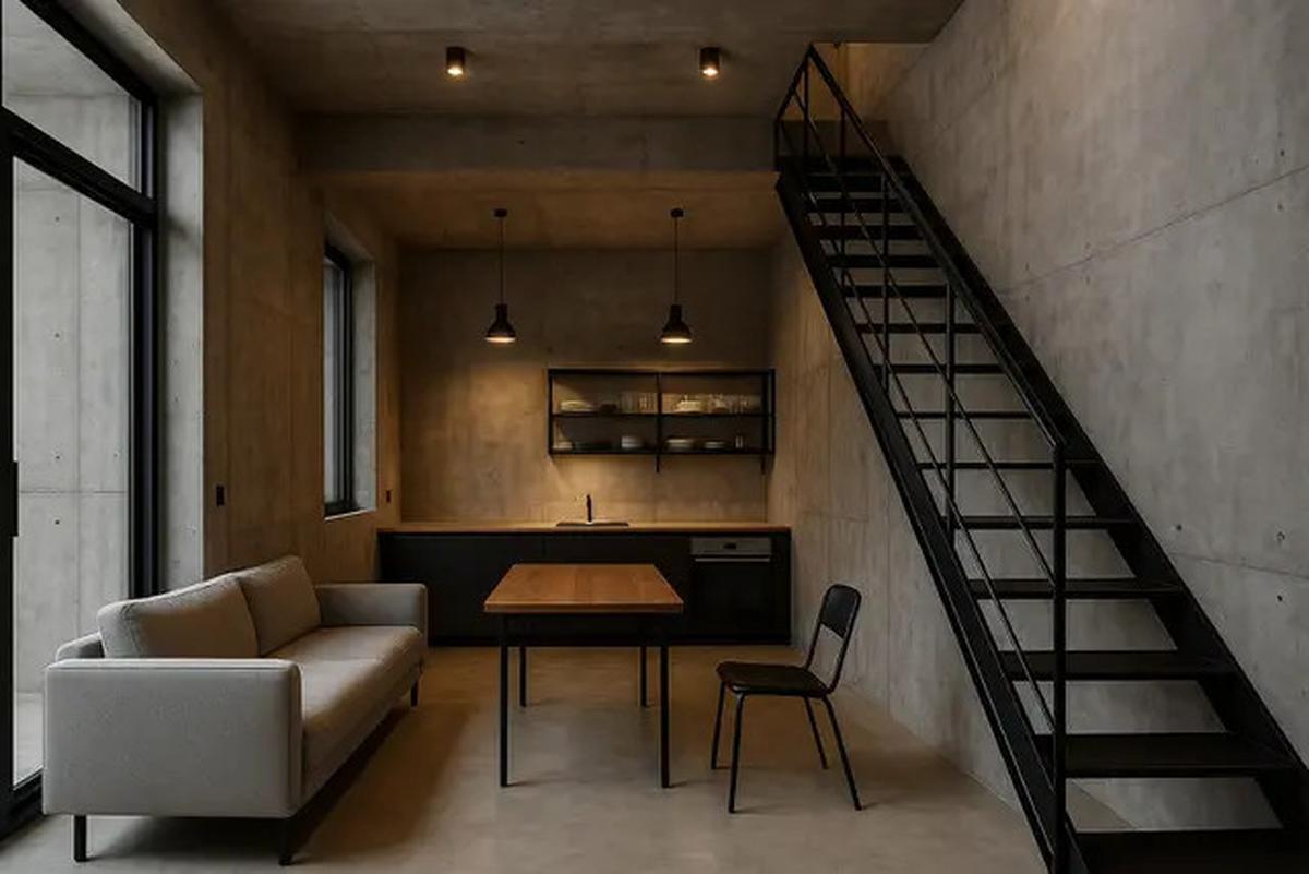8 Rumah 5x7 Industrial Minimalis, Hunian Jadi Terasa Lapang dan Estetik