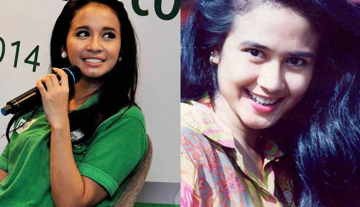  Laudya Cynthia Bella memiliki kelopak mata yang bulat dan besar. Meski bola mata Ria tidak sebesar Bella. Mata keduanya sepintas memiliki kesamaan (Foto-foto:Liputan6.com,Istimewa)