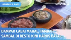 Gara-gara harga cabai yang semakin mahal, kini tambah sambal saat pesan makanan jadi harus bayar! Seperti di resto ayam goreng ini membanderol Rp 3000 bagi pelanggan yang minta tambahan sambal.
