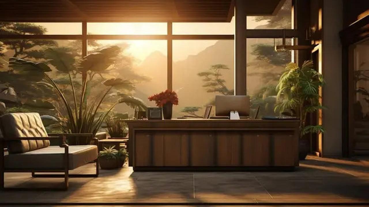 Model Rumah Modern Tropis dengan Taman di Tengah, Bikin Suasana Tenang dan Asri