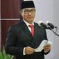Kepala BKKBN Hasto Wardoyo saat melantik Pejabat Jabatan Fungsional Melalui Inpassing dan Pengangkatan Pertama di Lingkungan BKKBN di Auditorium Kantor BKKBN Pusat, Jakarta Timur, 5 April 2021. (Dok BKKBN)
