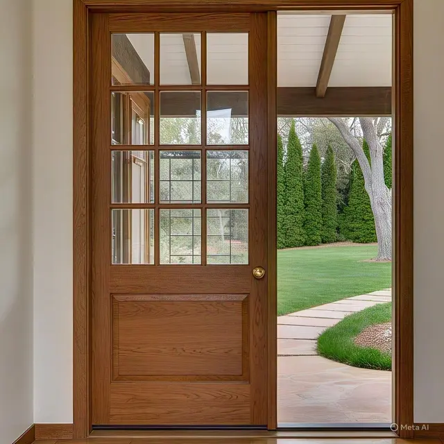 Model pintu dan jendela rumah bagian depan (Images by Meta AI)