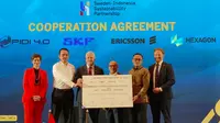 Cooperation Agreement SISP Week 2022 antara Indonesia-Swedia. (Liputan6.com/Anissa Rizky)