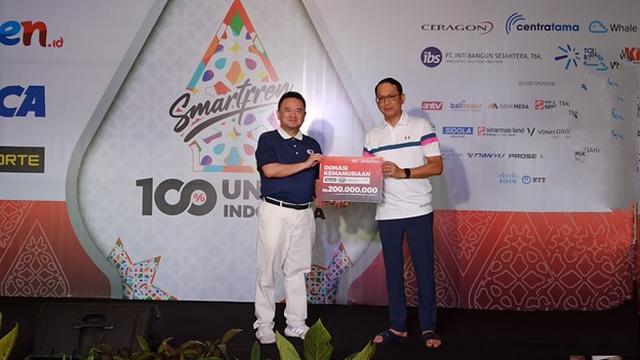 Charity Golf Tournament Berjalan Sukses, Provider Seluler Ini Salurkan Donasi Senilai Rp200 Juta