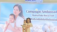 Tasya Kamila cegah ruam dan iritasi pada bayinya dengan MamyPoko Royal Soft Kapas Organik, dok: Anisha Saktian Putri