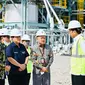 Peresmian pengoperasian pabrik NPK PIM oleh Presiden Joko Widodo (Jokowi) dan Menteri BUMN Erick Thohir pada hari Jumat (10/2/2023)