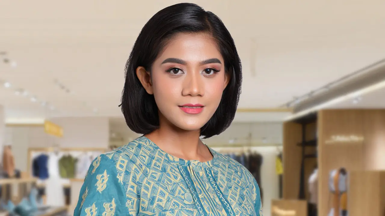 Model Baju Batik Lengan Kerut Modern Elegan