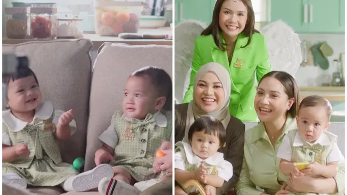Netizen gemas lihat Cipung dan Ameena syuting iklan bareng