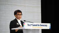 Menteri Luar Negeri Republik Indonesia Retno Marsudi, melakukan kunjungan kerja ke Seoul, Korea Selatan pada tanggal 29-31 Maret 2023 (KBRI Seoul).