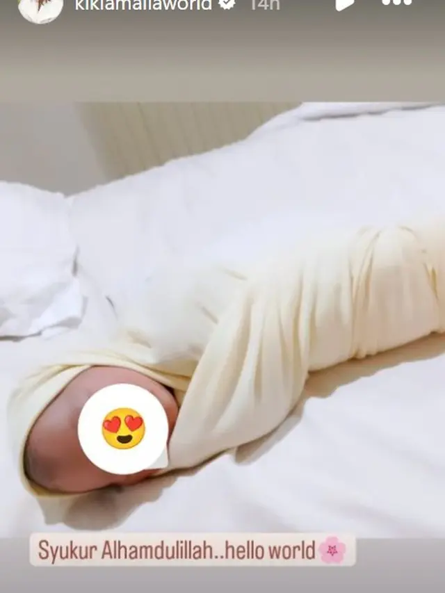 Kiki Amalia melahirkan (Instagram/kikiamaliaworld)
