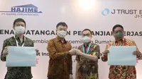 Kerja sama pembiayaan KPR JTrust Bank dengan pengembang PT Hajime Indonesia Jaya.