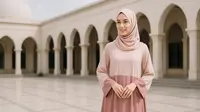 Pilihan Gamis Warna Pastel Kombinasi (created by AI)
