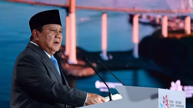Presiden Prabowo Subianto saat menghadiri Eastern Economic Forum (EEF) ke-11 di Far Eastern Federal University (FEFU), Vladivostok, Rusia. (Dok: Setpres)
