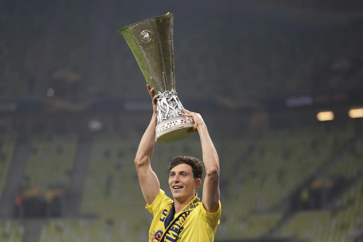 Selebrasi Pemain Villareal Juara Piala Eropa Usai Kalahkan MU