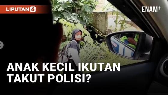 VIDEO: Takut? Anak Kecil Tegas Tolak Tawaran Tumpangan dari Polisi
