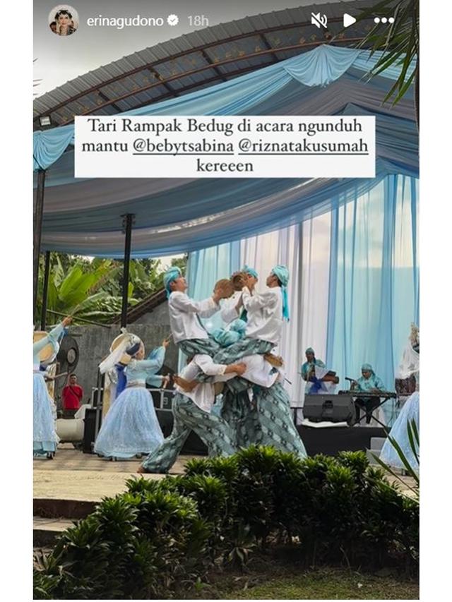 6 Potret Acara Ngunduh Mantu Beby Tsabina, Dihadiri Kaesang dan Erina Gudono