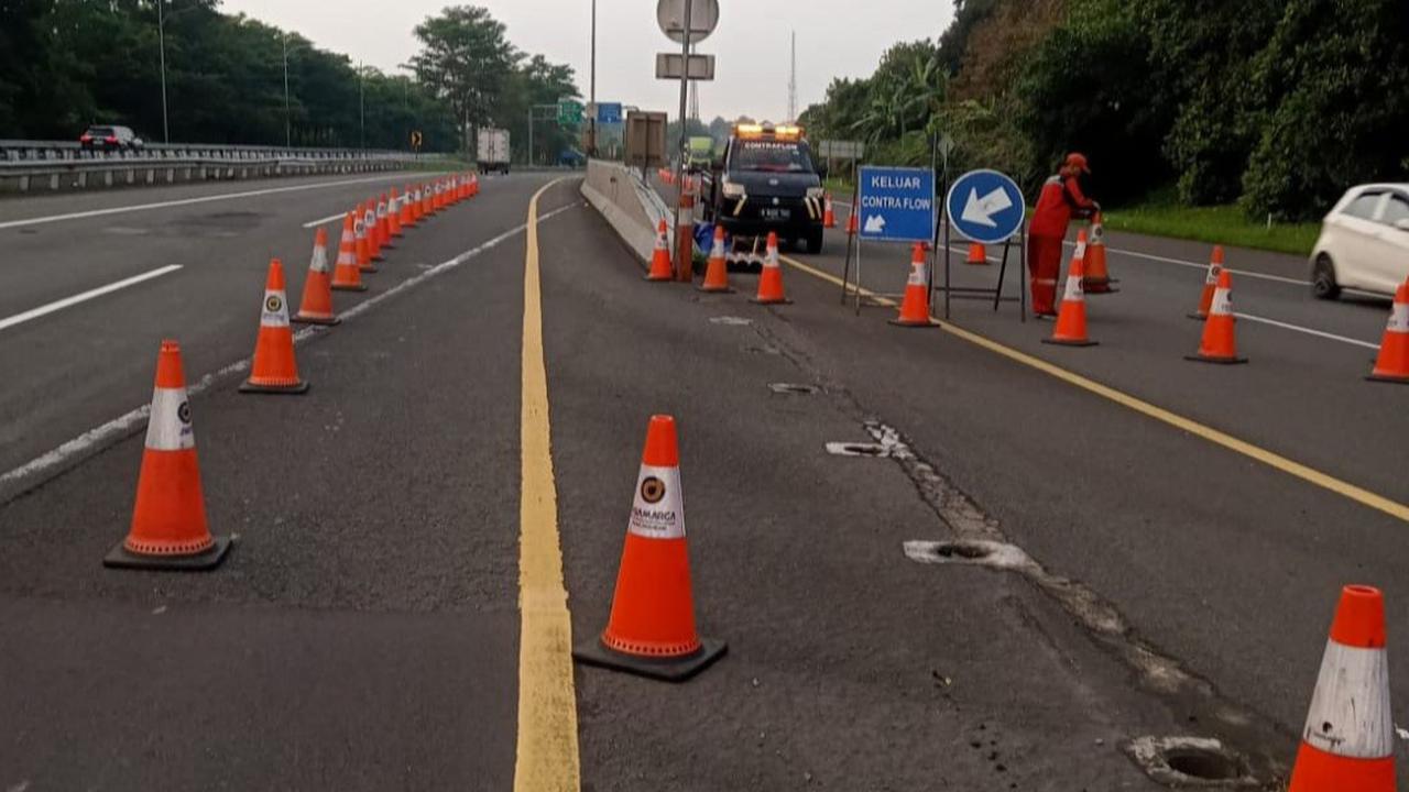 Contraflow di Tol Jagorawi Arah Puncak Dihentikan